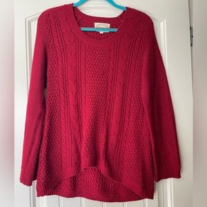 Ambiance L Red Sweater
